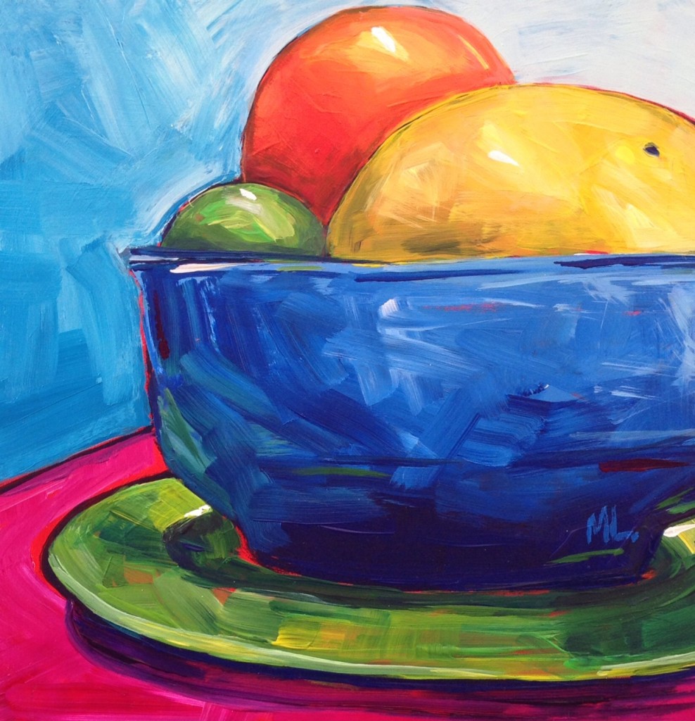 Monica's painting of the Citrus Challenge